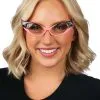 Elope Pink/Clear Vintage Cat Eyes Glasses -Scarves Sales 2023 vintage cat eyes glasses pink clear update