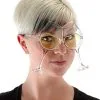Elope Clear/Yellow Wine Goblet Eyeglasses -Scarves Sales 2023 wine glasses clear yellow