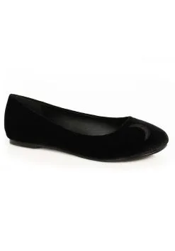 Ellie Women's Black Crescent Witch Flat