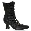 Ellie Black Vintage Strap Boots For Women -Scarves Sales 2023 womens black vintage strap boot
