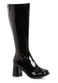 Ellie Women's Black Wide Width Gogo Boots