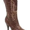 Ellie Brown Cowgirl Boots For Women -Scarves Sales 2023 womens brown cowgirl boot