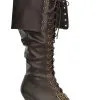 Ellie Women's Brown Lace Up Pirate Boot -Scarves Sales 2023 womens lace up pirate boot