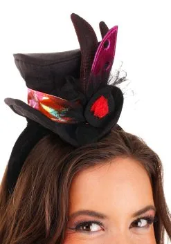 Elope Ladybug Cocktail Mini Top Hat For Women -Scarves Sales 2023 womens ladybug cocktail mini top hat alt 2