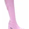 Ellie Pastel Pink Gogo Boots For Women -Scarves Sales 2023 womens pastel pink gogo boots