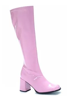 Ellie Pastel Pink Gogo Boots For Women