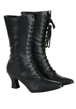 Dongguan Pei Feng Shoes Co., Ltd. Women's Victorian Heeled Boots -Scarves Sales 2023 womens victorian boots alt 2