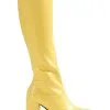 Ellie Women's Yellow Gogo Boots -Scarves Sales 2023 womens yellow gogo boots